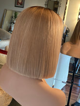 Load image into Gallery viewer, Custom Colored Blonde Bob 💛 (GLUELESS) - Lace Closure Unit