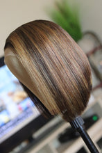 Load image into Gallery viewer, Ready To Wear (GLUELESS) - 6x6 Lace Closure Bob with Highlights