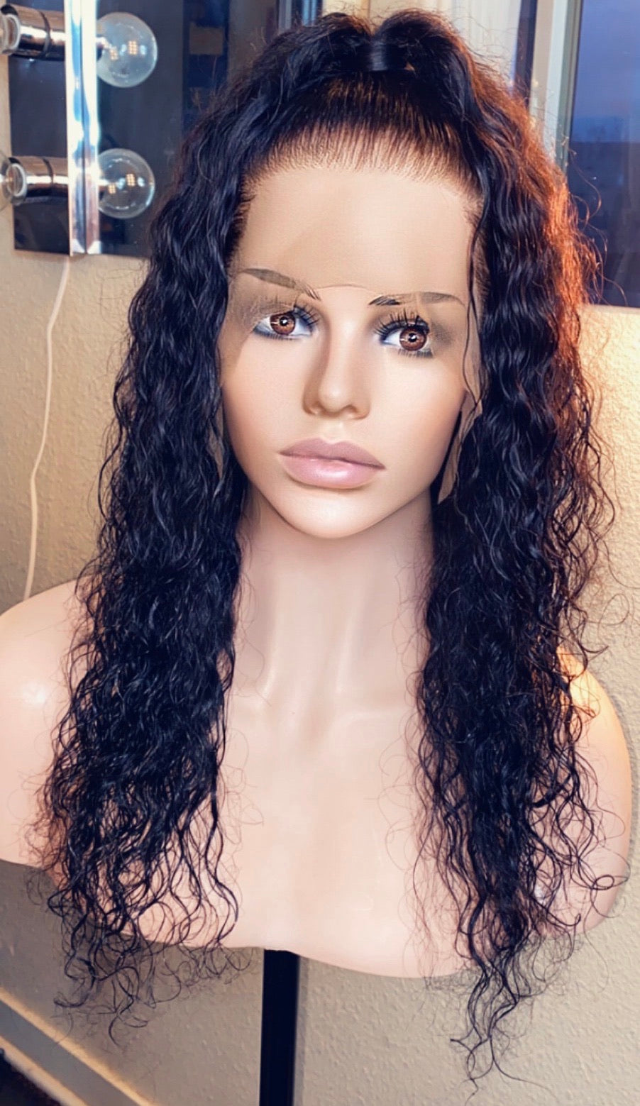 Kinky Natural Curl — 18” Lacefront Wig