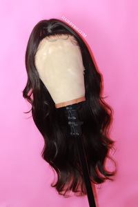 20” BOUNCY BEACH WAVE - TOP PONY LACE FRONT WIG
