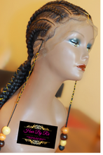Load image into Gallery viewer, Full Lace Braided Wig - BLACK GIRL MAGIC