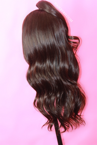 20” BOUNCY BEACH WAVE - TOP PONY LACE FRONT WIG