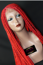 Load image into Gallery viewer, Full Lace Braided Wig —  RED HEAD ❤️